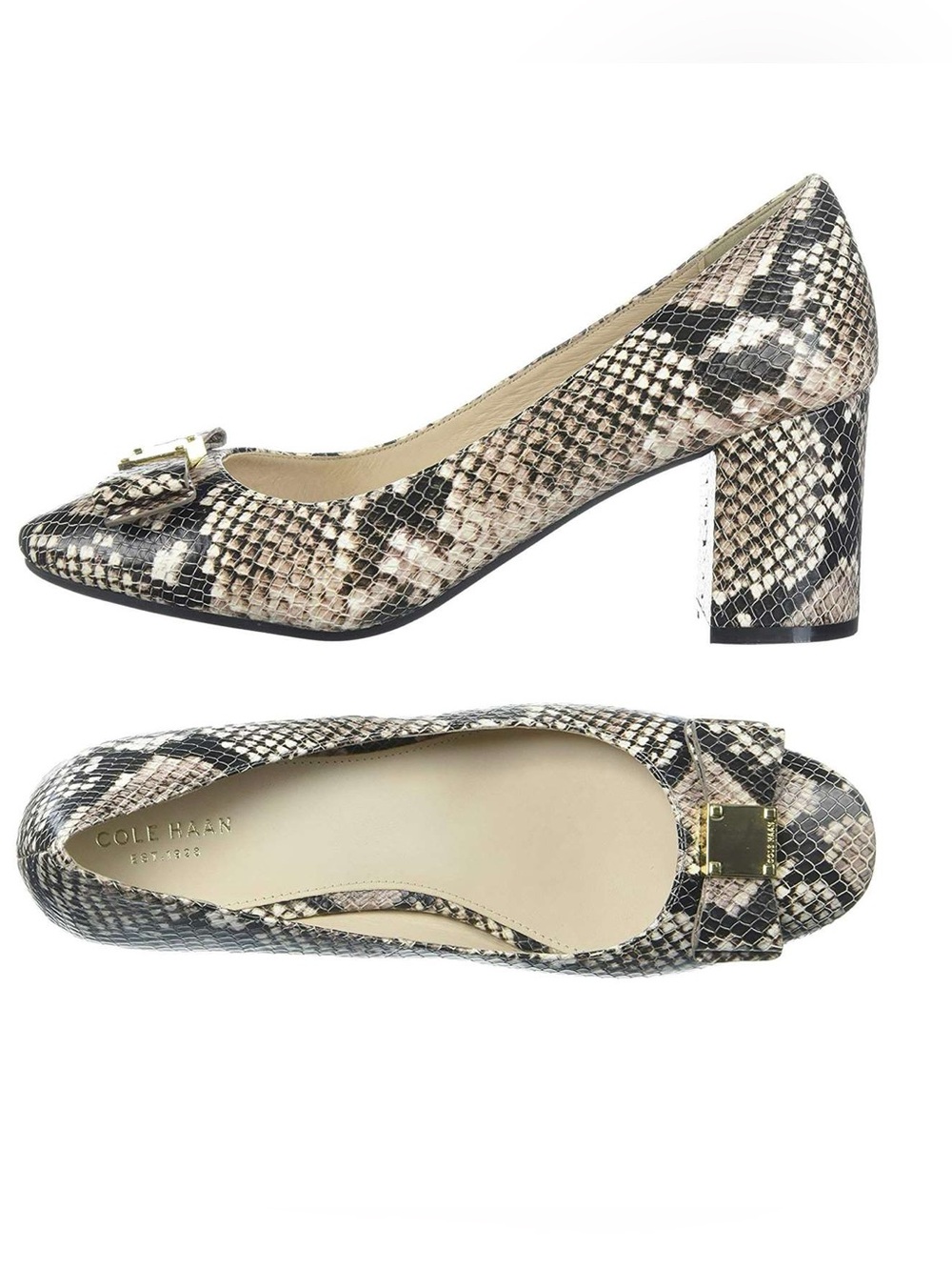 NWOT Cole Haan Tali Snakeskin Embossed Pump Sz 7.5